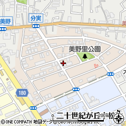 千葉県松戸市二十世紀が丘美野里町153周辺の地図