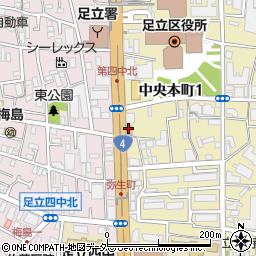 吉野家 ４号線梅島店周辺の地図