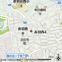 東京都北区赤羽西4丁目39-11周辺の地図