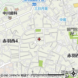 東京都北区赤羽西周辺の地図