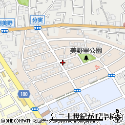 千葉県松戸市二十世紀が丘美野里町152周辺の地図