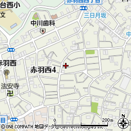 東京都北区赤羽西4丁目18-5周辺の地図
