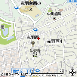 東京都北区赤羽西4丁目39-6周辺の地図