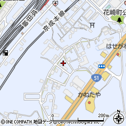 千葉県成田市不動ケ岡2135-8周辺の地図