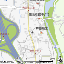 山梨県北杜市須玉町大豆生田421-1周辺の地図