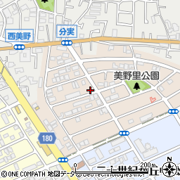 千葉県松戸市二十世紀が丘美野里町66周辺の地図