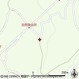 長野県上松町（木曽郡）吉野周辺の地図