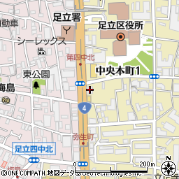 梅島変電所周辺の地図