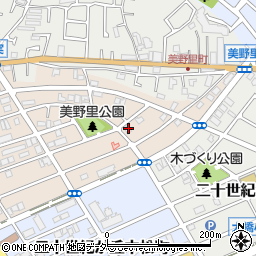 千葉県松戸市二十世紀が丘美野里町211周辺の地図