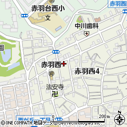 東京都北区赤羽西4丁目39-8周辺の地図