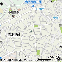 東京都北区赤羽西4丁目18-2周辺の地図