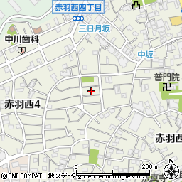 東京都北区赤羽西4丁目7周辺の地図