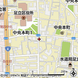 中央本町耳鼻咽喉科周辺の地図