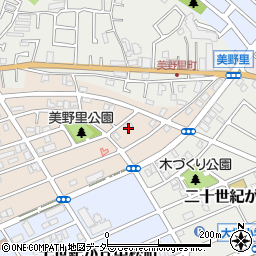 千葉県松戸市二十世紀が丘美野里町215周辺の地図