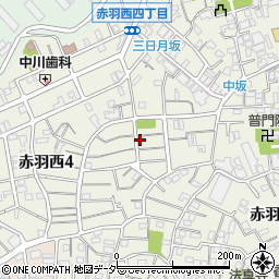 東京都北区赤羽西4丁目7-6周辺の地図