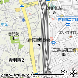 東京都北区赤羽西2丁目3-18周辺の地図
