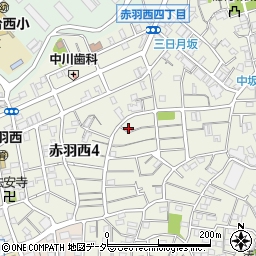 東京都北区赤羽西4丁目19-4周辺の地図