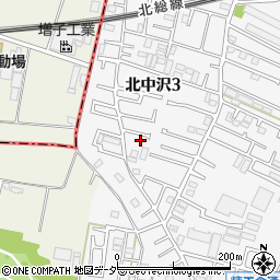 千葉県鎌ケ谷市北中沢3丁目7周辺の地図