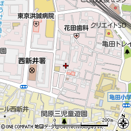 東京都足立区西新井栄町1丁目15-22周辺の地図