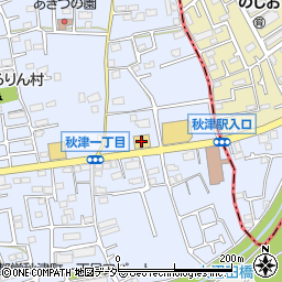 ＡＯＫＩ東村山秋津店周辺の地図