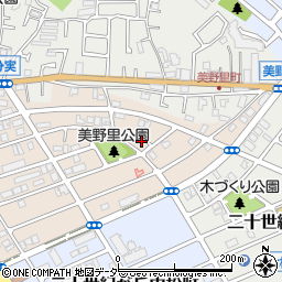 千葉県松戸市二十世紀が丘美野里町221周辺の地図