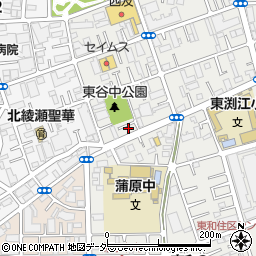 全日本空手道連盟剛柔生道会新井空手道場周辺の地図