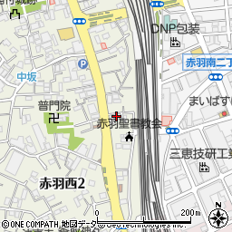 東京都北区赤羽西2丁目3-13周辺の地図