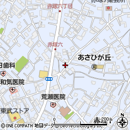 板橋区赤塚パーキング周辺の地図