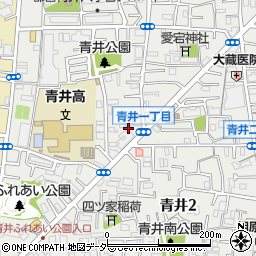 東京都足立区青井1丁目13周辺の地図