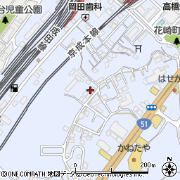 千葉県成田市不動ケ岡2135周辺の地図
