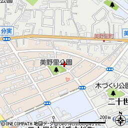 千葉県松戸市二十世紀が丘美野里町222周辺の地図