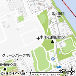 東京都足立区中川周辺の地図