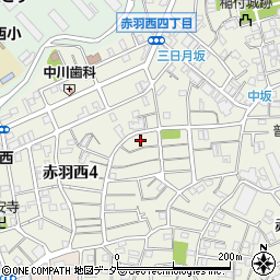 東京都北区赤羽西4丁目19周辺の地図