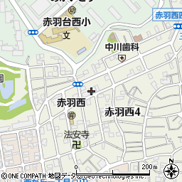 東京都北区赤羽西4丁目40-5周辺の地図