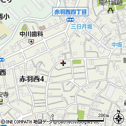 東京都北区赤羽西4丁目19-8周辺の地図
