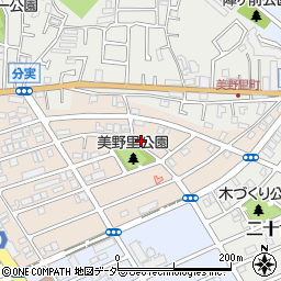千葉県松戸市二十世紀が丘美野里町223周辺の地図