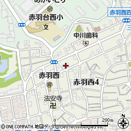 東京都北区赤羽西4丁目40-4周辺の地図