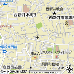 東京都足立区西新井本町3丁目1周辺の地図