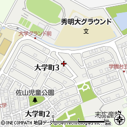 千葉県八千代市大学町周辺の地図