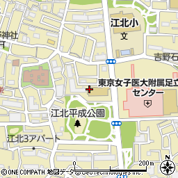 東京都足立区江北周辺の地図
