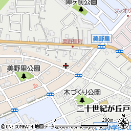 千葉県松戸市二十世紀が丘美野里町231周辺の地図