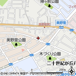 千葉県松戸市二十世紀が丘美野里町230周辺の地図