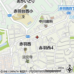 東京都北区赤羽西4丁目40-2周辺の地図