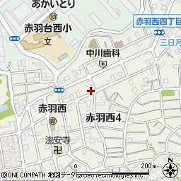 東京都北区赤羽西4丁目40-16周辺の地図