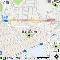 千葉県松戸市二十世紀が丘美野里町226周辺の地図