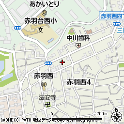 東京都北区赤羽西4丁目40-11周辺の地図