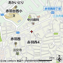 東京都北区赤羽西4丁目29-7周辺の地図