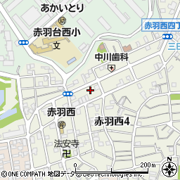 東京都北区赤羽西4丁目40-12周辺の地図