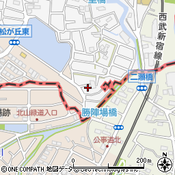 埼玉県所沢市久米1-52周辺の地図