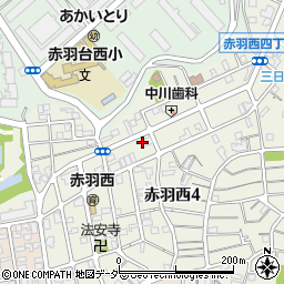 東京都北区赤羽西4丁目40-13周辺の地図